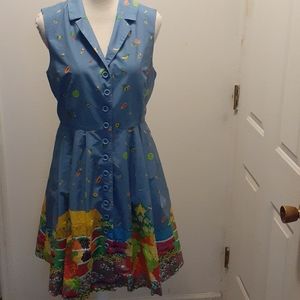 ModCloth rockabilly 50 Style button front …